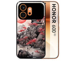Coque noire taperso pour Honor 600 et 600 PRO avec motif japan et temple protection antichoc personnalisée