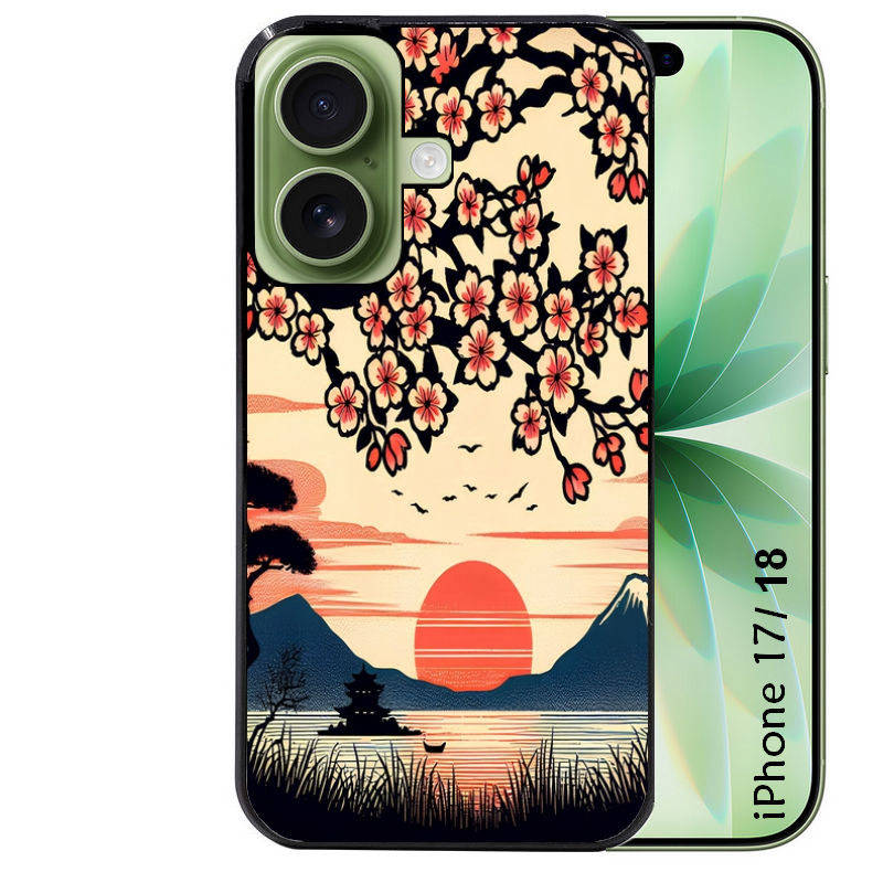 Coque pour Iphone 18 / PRO / PRO MAX / 18E japan cerisier