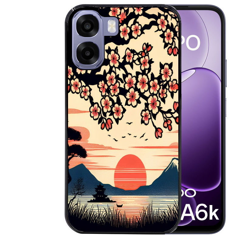 Coque pour Oppo A6 A6 A6K japan cerisier