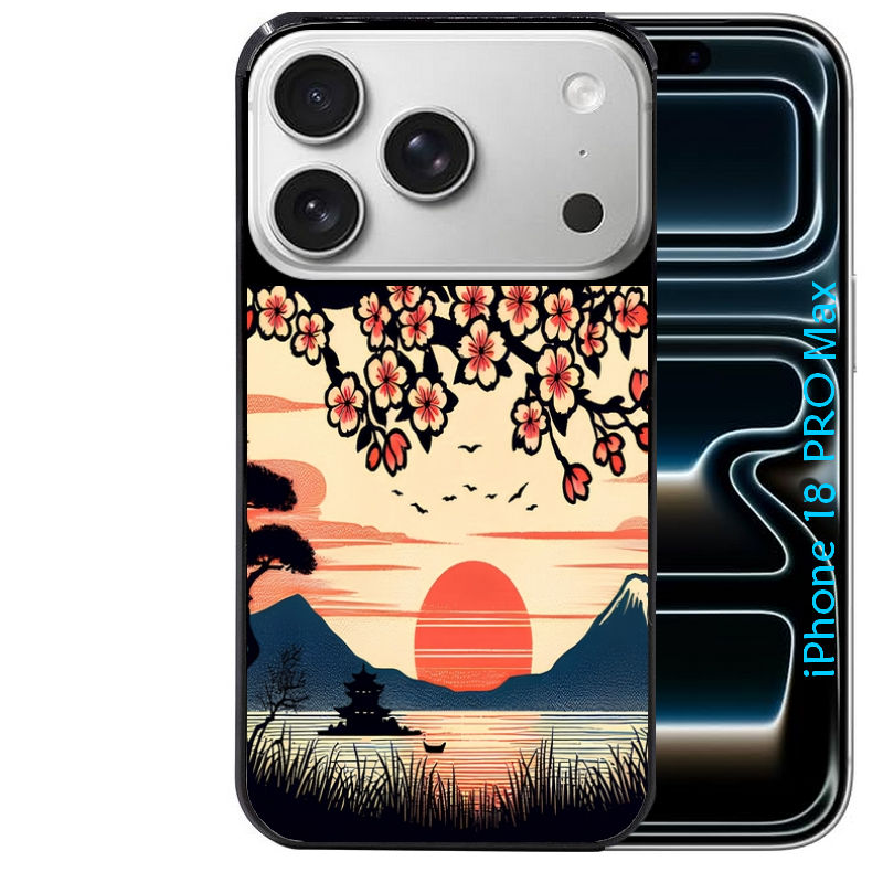 Coque pour Iphone 18 / PRO / PRO MAX / 18E japan cerisier