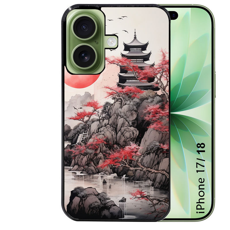 Coque pour Iphone 18 / PRO / PRO MAX / 18E japan et temple