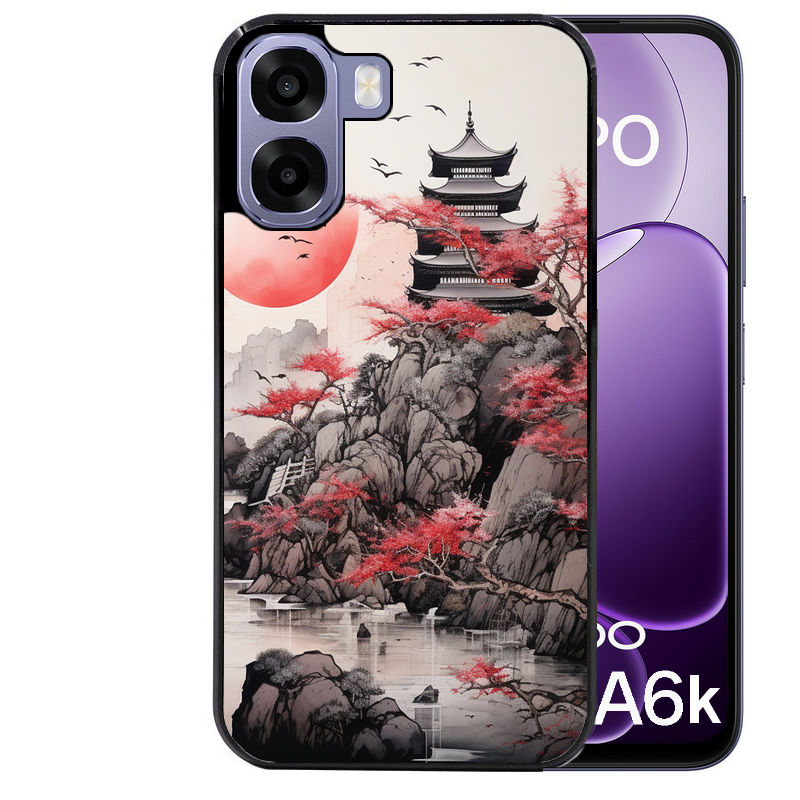 Coque pour Oppo A6 A6 A6K japan et temple