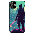 Coque noire taperso pour OPPO A5 PRO 4G et 5G avec motif samourai new york protection antichoc personnalisée