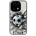 Coque noire taperso pour OnePlus 15 avec motif foot beton personnalisee protection antichoc personnalisée