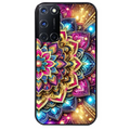 Coque noire taperso pour OPPO Reno 8 LITE avec motif mandala 2 protection antichoc personnalisée