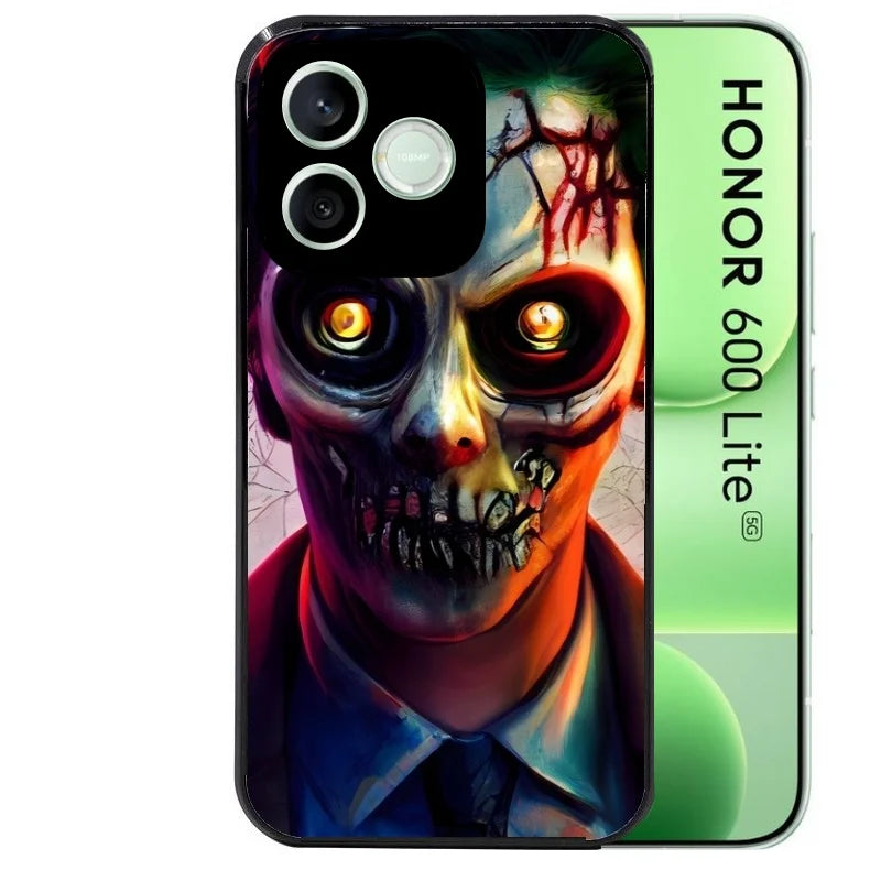 Coque noire pour Honor 600 LITE motif joker style zombie protection antichoc personnalisée
