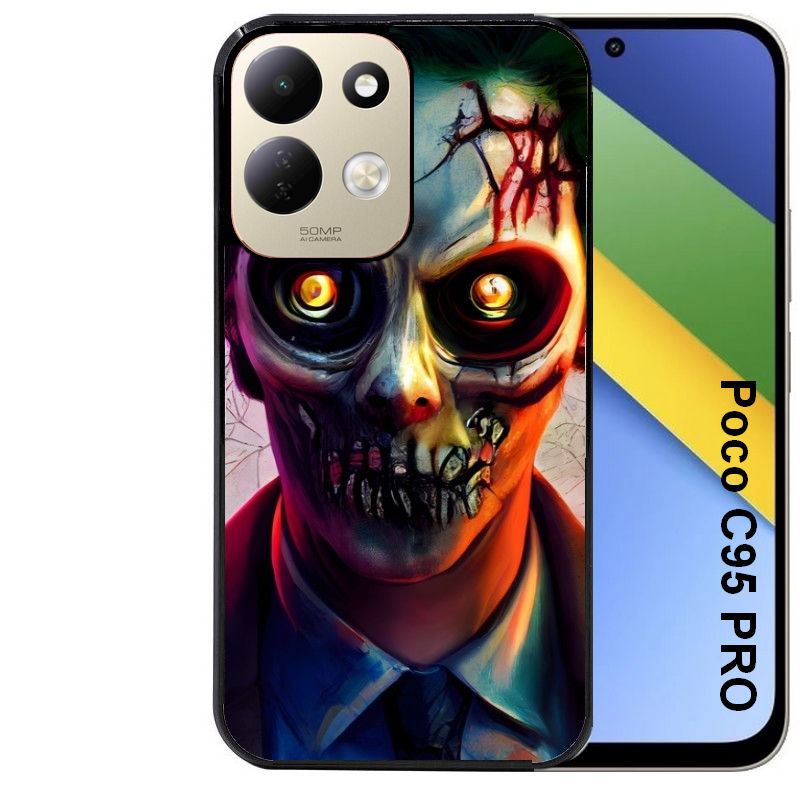 Coque pour POCO C95 PRO joker manga et zombie walking dead