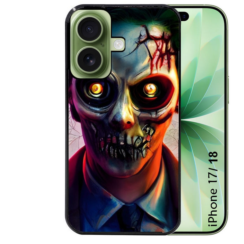 Coque pour Iphone 18 / PRO / PRO MAX / 18E joker manga et zombie walking dead