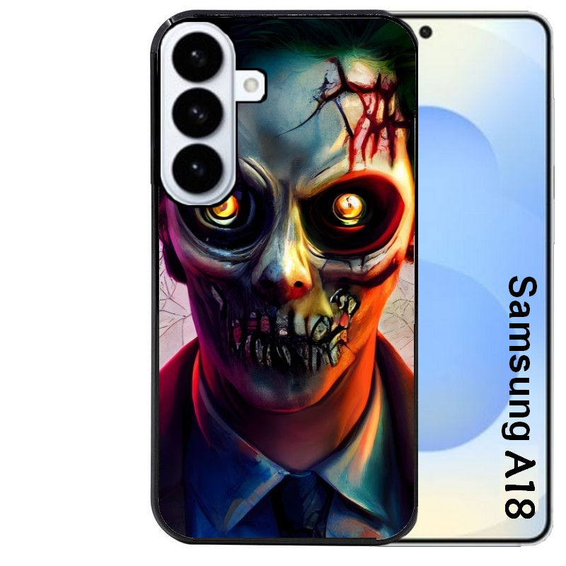 Coque pour Galaxy A08 A18 A28 A38 A58 joker manga et zombie walking dead
