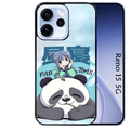 Coque noire taperso pour OPPO Reno 15 et F FS 5G avec motif panda anime protection antichoc personnalisée