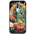 Coque noire taperso pour OPPO A5 A9 2020 avec motif dragon ramen 1 protection antichoc personnalisée