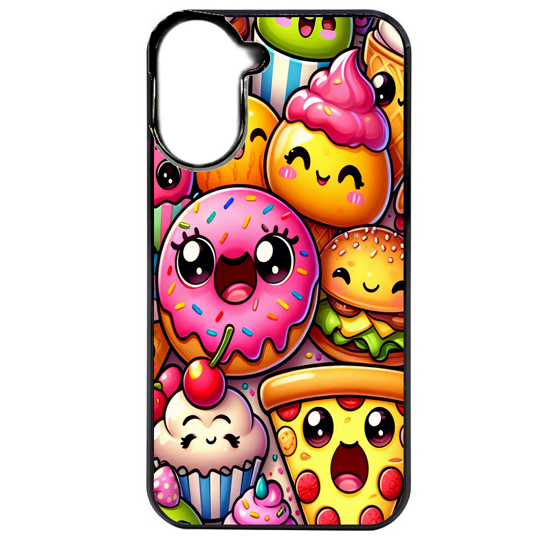Coque noire taperso pour Redmi A5 4G avec motif anime donut kawaii protection antichoc personnalisée
