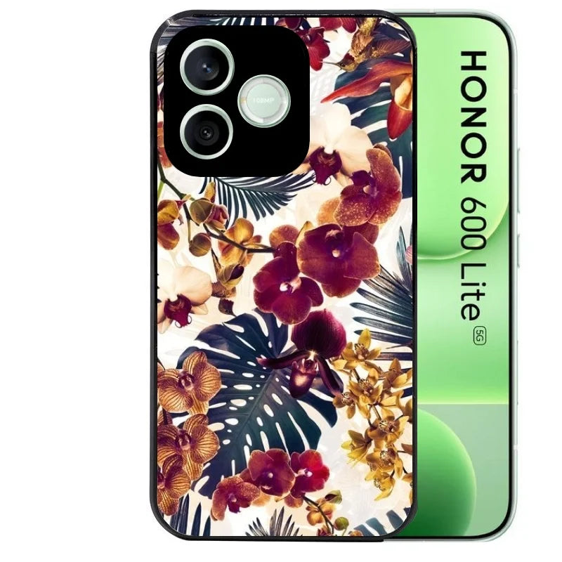 Coque pour Honor 600 LITE jungle automne tropical violet