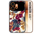 Coque noire taperso pour Honor 600 et 600 PRO avec motif jungle couleurs d'automne protection antichoc personnalisée