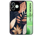 Coque noire pour Honor 600 LITE avec motif jungle et feuilles protection antichoc personnalisée