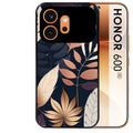 Coque noire taperso pour Honor 600 et 600 PRO avec motif jungle et feuilles protection antichoc personnalisée