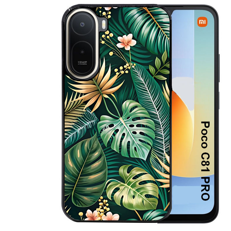 Coque pour POCO C81 PRO jungle dore