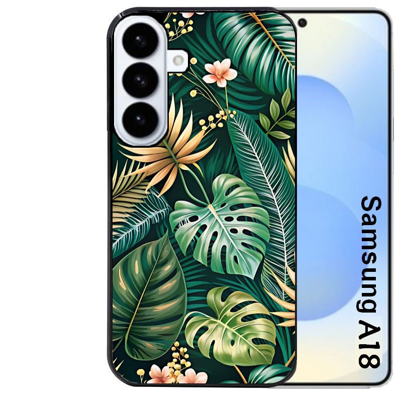 Coque pour Galaxy A08 A18 A28 A38 A58 jungle dore