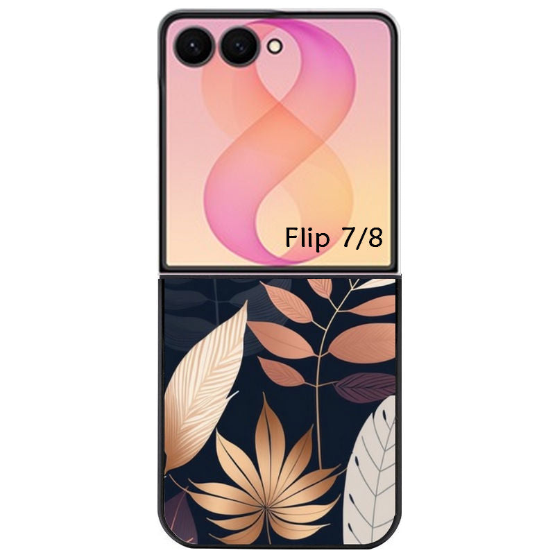 Coque pour Z FLIP 6 7 8 jungle et feuilles