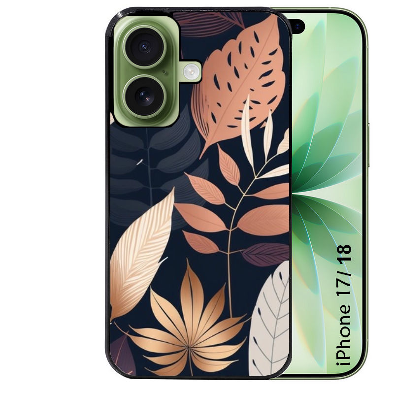 Coque pour Iphone 18 / PRO / PRO MAX / 18E jungle et feuilles