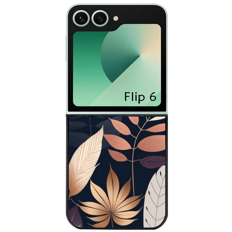 Coque pour Z FLIP 6 7 8 jungle et feuilles
