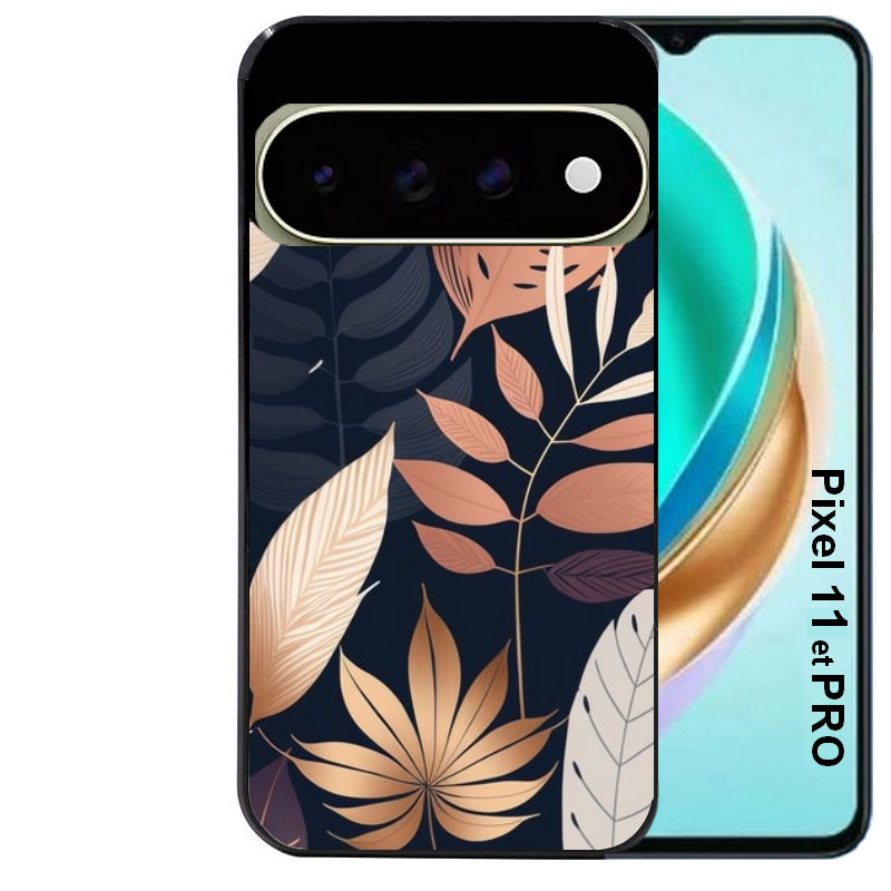 Coque pour Pixel 10 / 11 / PRO / XL jungle et feuilles