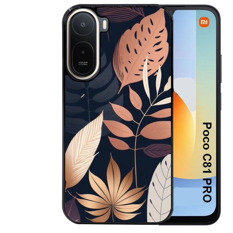 Coque pour POCO C81 PRO jungle et feuilles