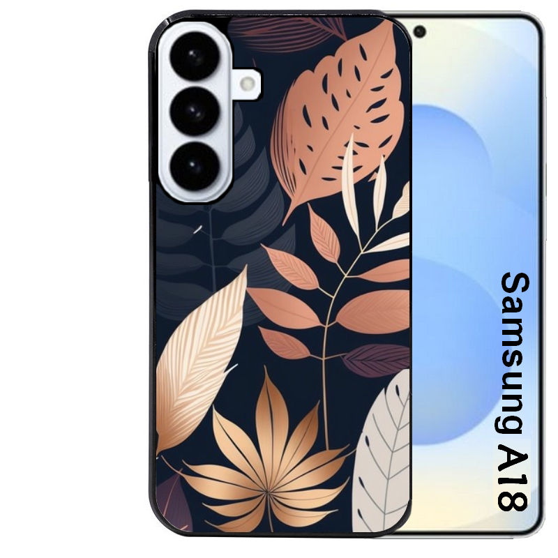 Coque pour Galaxy A08 A18 A28 A38 A58 jungle et feuilles