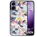 Coque pour Oppo A6 A6 A6K jungle et fleur rose