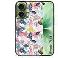 Coque pour Iphone 18 / PRO / PRO MAX / 18E jungle et fleur rose