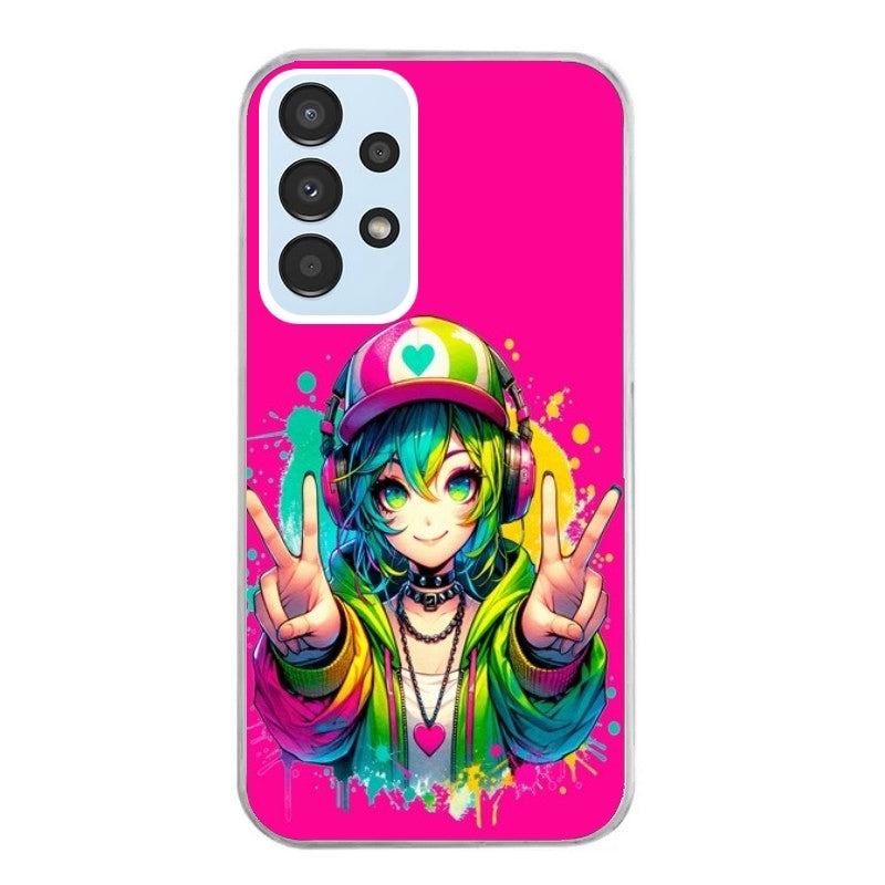 Coque taperso pour Galaxy A13 4G et 5G A23 A53 avec motif anime manga et tag protection antichoc personnalisée
