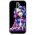 Coque noire taperso pour OPPO A5 A9 2020 avec motif anime manga et psycho protection antichoc personnalisée