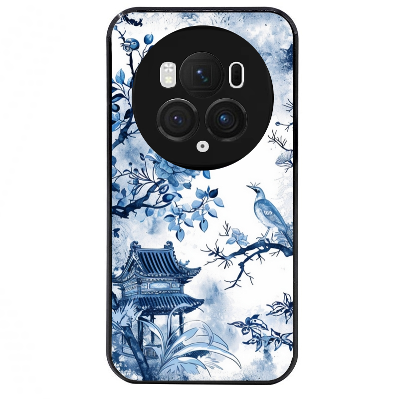 Coque noire taperso pour Magic 5 6 LITE et PRO avec motif japan art protection antichoc personnalisée