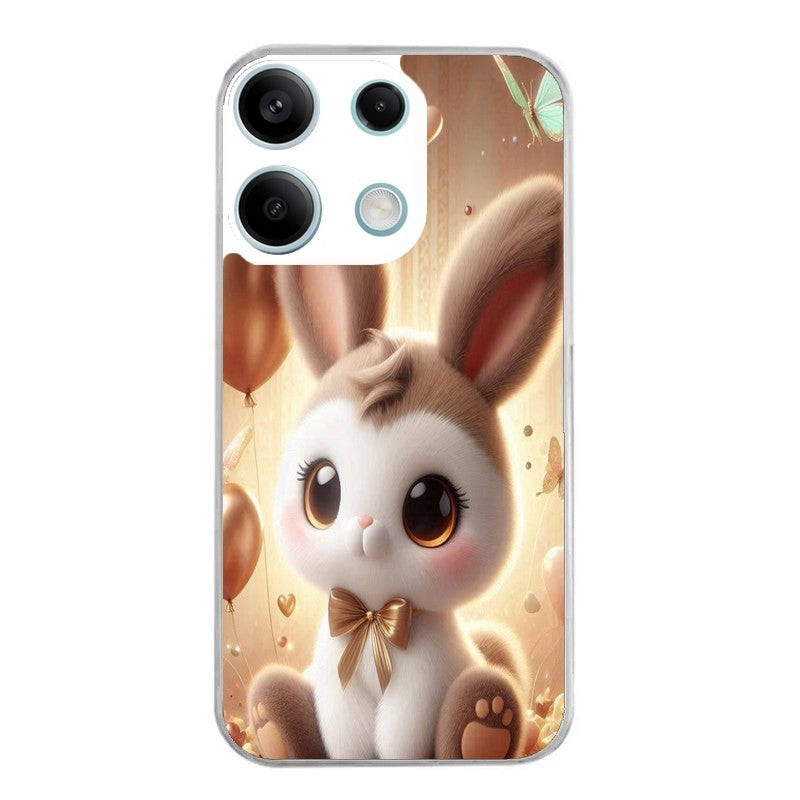 Coque taperso pour POCO M6 PRO 4G avec motif lapin ballon protection antichoc personnalisée