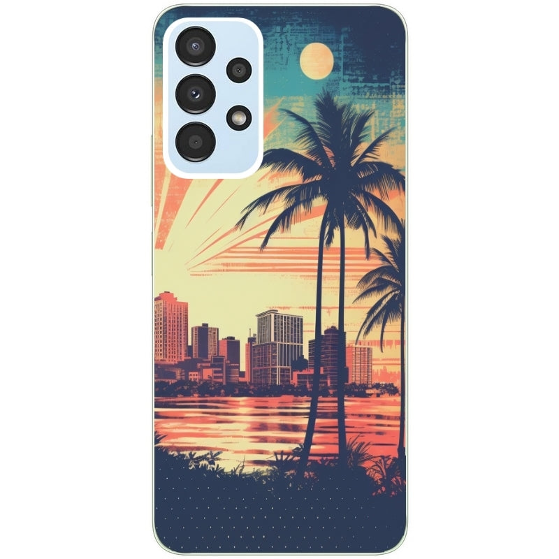 Coque taperso pour Galaxy A13 4G et 5G A23 A53 avec motif hawaii retro protection antichoc personnalisée