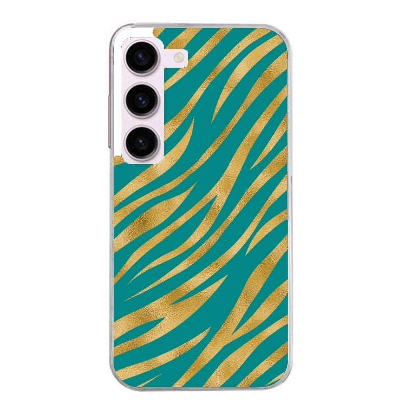 Coque taperso pour Galaxy A13 4G et 5G A23 A53 avec motif zebre vert protection antichoc personnalisée