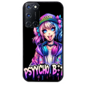 Coque noire taperso pour OPPO A72 4G avec motif anime manga et psycho protection antichoc personnalisée
