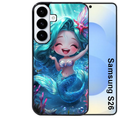 Coque noire taperso pour galaxy S26 et PLUS ULTRA FE avec motif sirene style anime protection antichoc personnalisée