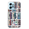 Coque taperso pour Redmi Note 12 4G 5G PRO 4G avec motif cassette multi protection antichoc personnalisée