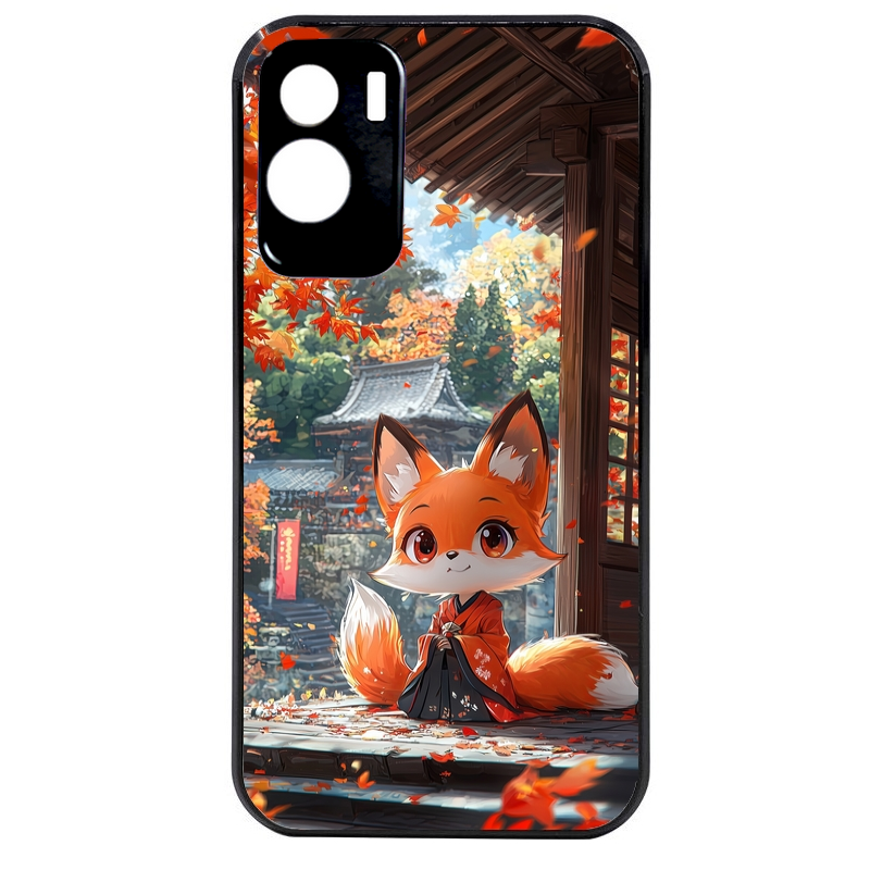 Coque noire taperso pour Honor 70 LITE 90 et LITE avec motif renard et fox anime protection antichoc personnalisée