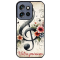 Coque noire taperso pour Moto Edge 60 et Neo Fusion Pro avec motif musique cle sol personnalisee protection antichoc personnalisée