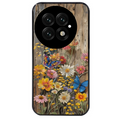 Coque noire taperso pour OnePlus 13 avec motif bois et papillon 1 protection antichoc personnalisée