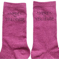 Chaussettes paillettes rose motif maman merveilleuse