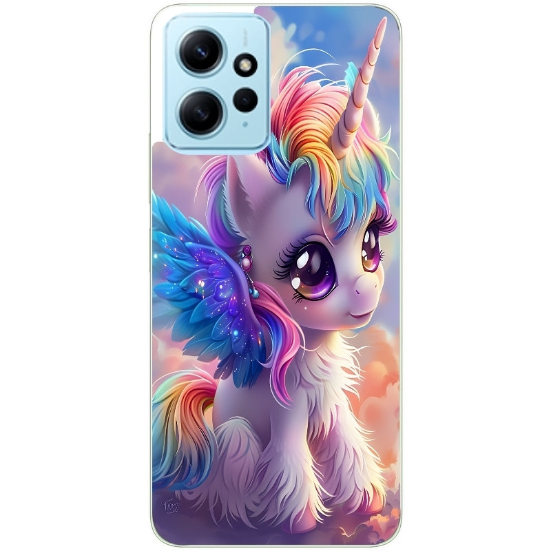 Coque taperso pour Redmi Note 12 4G 5G PRO 4G avec motif licorne style anime protection antichoc personnalisée