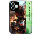 Coque noire pour Honor 600 LITE avec motif karting f1 personnaliséee protection antichoc personnalisée