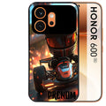 Coque noire taperso pour Honor 600 et 600 PRO avec motif karting f1 personnalisee protection antichoc personnalisée