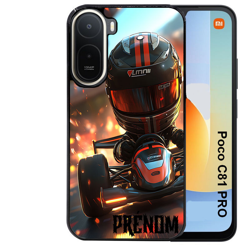 Coque pour POCO C81 PRO personnalisée karting F1