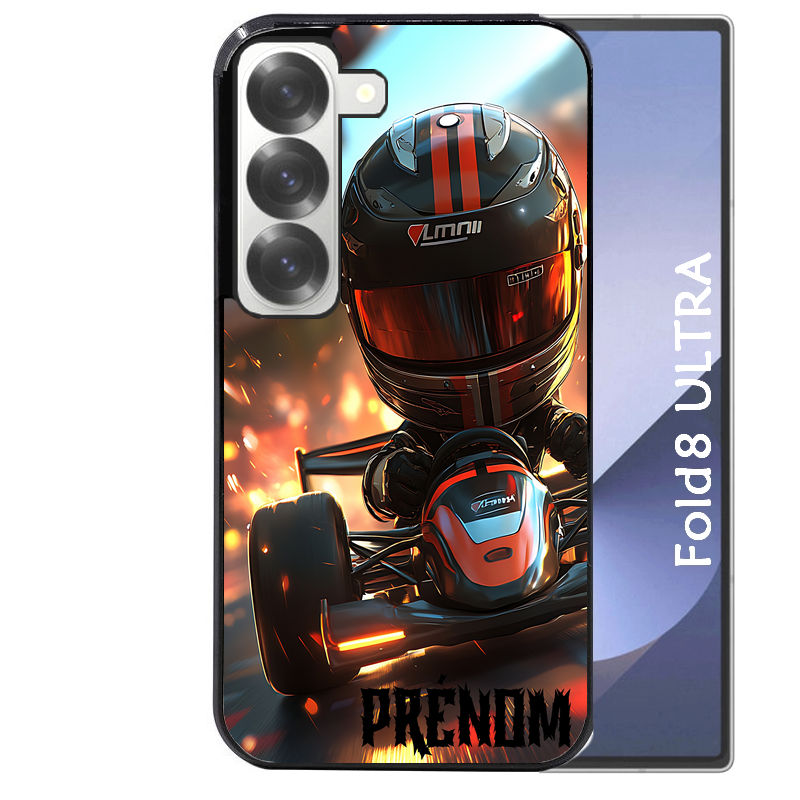 Coque pour Z FOLD 8 ULTRA personnalisée karting F1