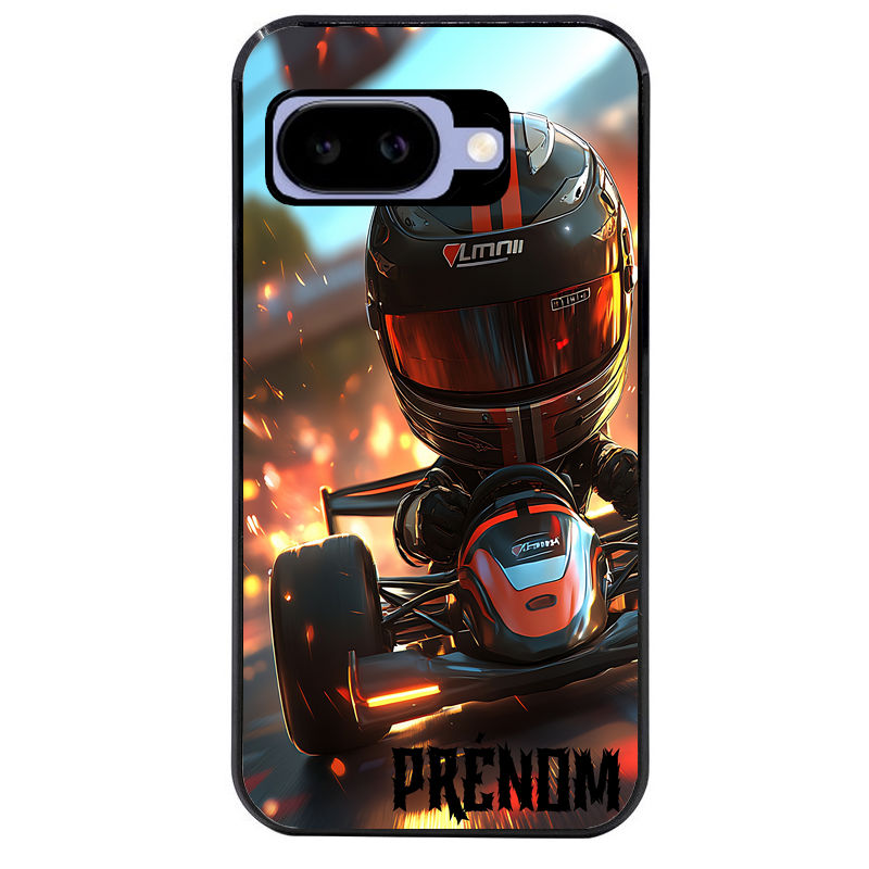 Coque pour Pixel 8A 9A 10A personnalisée karting F1
