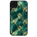 Coque noire taperso pour galaxy A22 A32 A52 A52S 4G 5G  avec motif palmier vert protection antichoc personnalisée